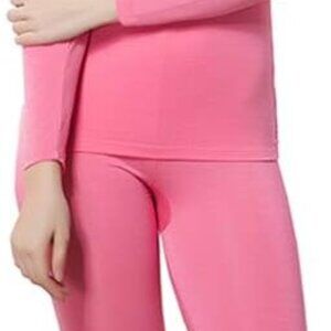 Women's Thermal Fleece Lined Underwear Set Top and Bottom